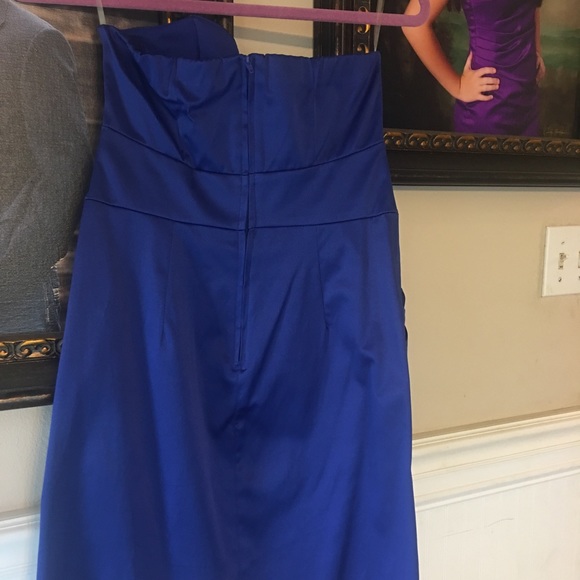 Blue short party Dress, EUC, - Picture 2 of 4
